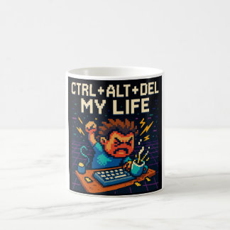 CTRL - ALT - DEL MY LIFE MUG KAFFEMUGG