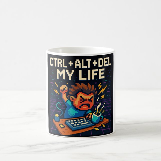 CTRL - ALT - DEL MY LIFE MUG KAFFEMUGG (Center)