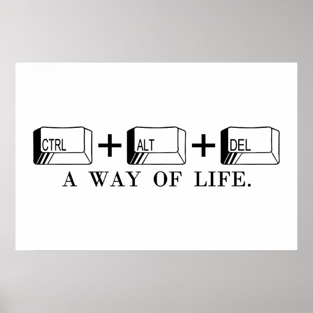 CTRL+ALT+DEL POSTER (Framsidan)