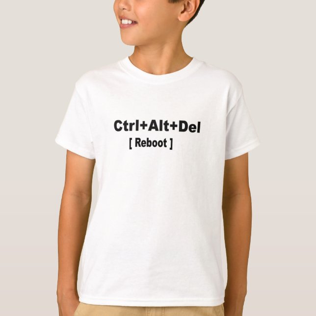 ctrl+alt+del, Science back to school Reboot Shirt T (Framsida)