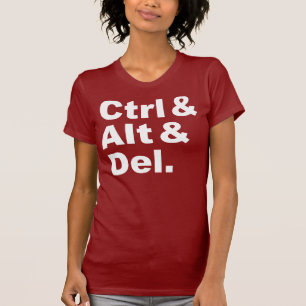 Ctrl & Alt & Del Skjorta Tee Shirt