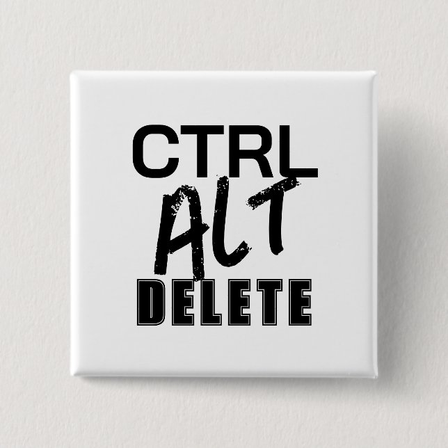CTRL ALT DELET square Knapp (Framsida)