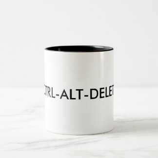 CTRL--ALT-DELETEmugg Två-Tonad Mugg