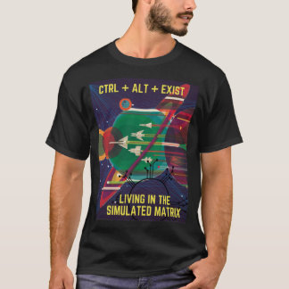 Ctrl Alt finns i den simulerade matrisen T Shirt