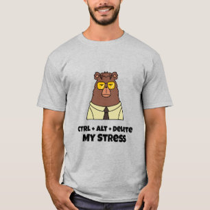 Ctrl + Alt + Radera Min Stressiga Jobb T Shirt