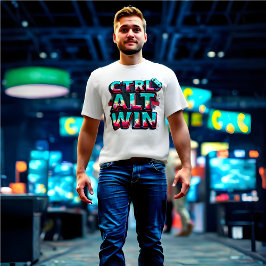 CTRL + ALT = WIN - Leknota T-Shirt