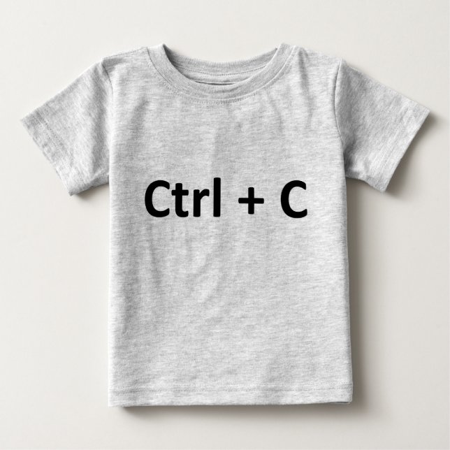 Ctrl C Ctrl V kopierar degtwillingar Tee Shirt (Framsida)
