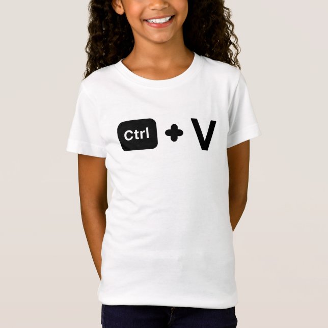 CTRL C CTRL V/Matchande familj/Pappa Mamma och mig T Shirt (Framsida)