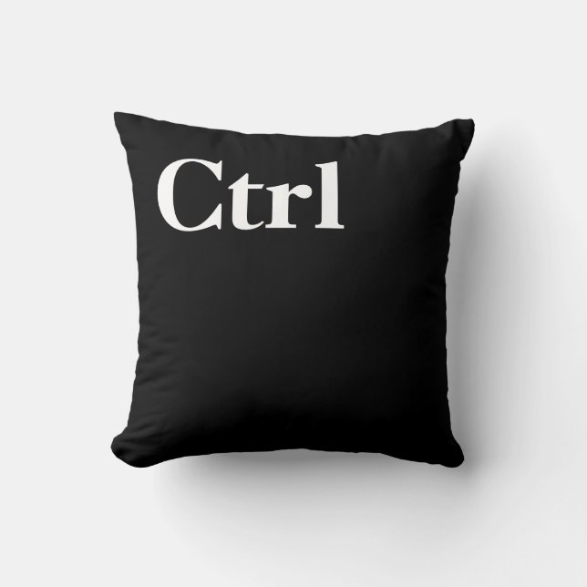 Ctrl Ctrl-knapp Novelty Tangentbord Kudde (Framsida)