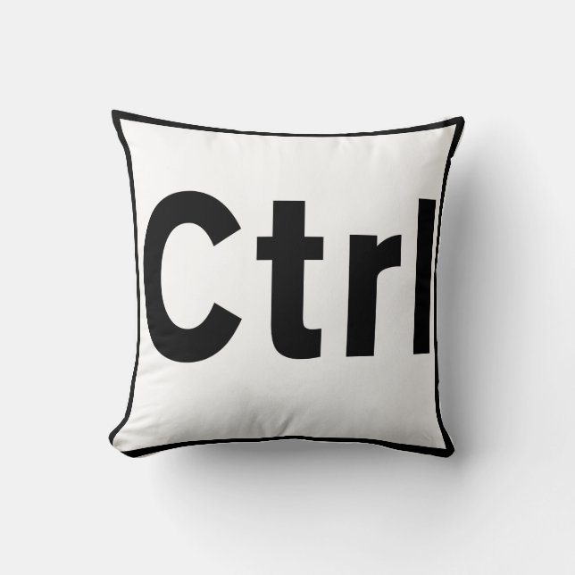 Ctrl-dekorativ kudde kontrollerar nyckel- design (Framsida)