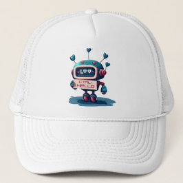 CTRL+ HEJ Denim Delight: Cute Robot Sparky Keps
