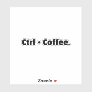 Ctrl + Kaffe. Klistermärken