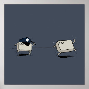 Ctrl mot Escape Poster