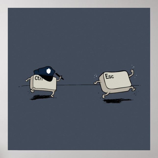 Ctrl mot Escape Poster (Framsidan)