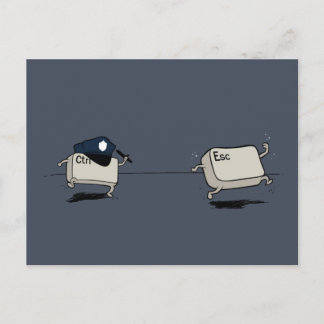 Ctrl mot Escape Vykort