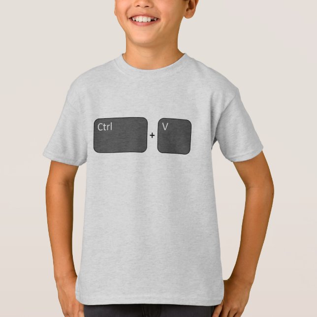 Ctrl + V Klistra in T-shirt (Framsida)