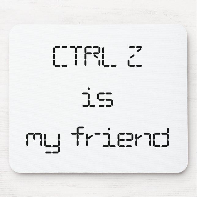 CTRL Z Mousepad Musmatta (Framsidan)
