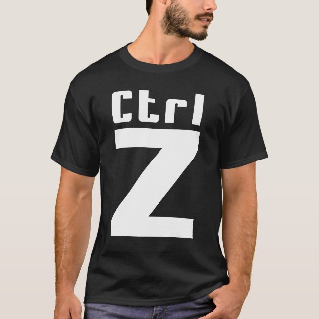 Ctrl Z T Shirt (Framsida)