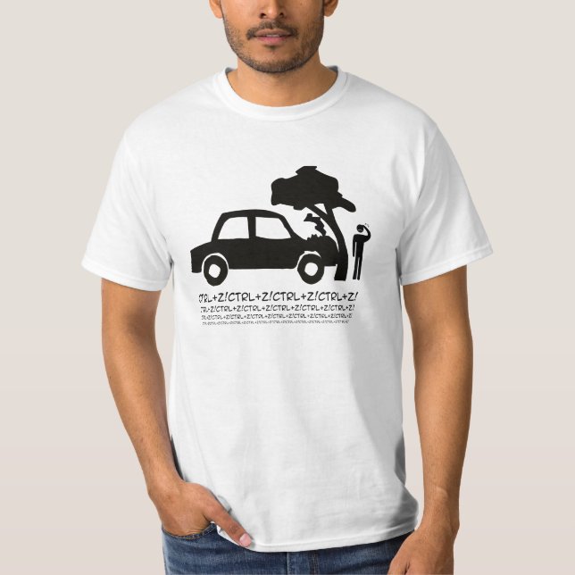 Ctrl + Z! Tee Shirt (Framsida)