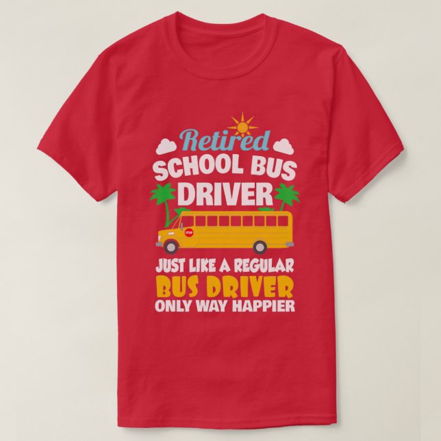 CTShirt, Retrött School Buss Driver Classic TShirt T Shirt (Design framsida)