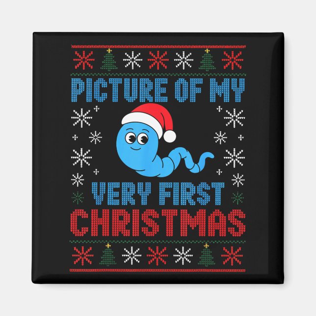 Cture Of My Very First Christmas Joke Funny Xmas H Magnet (Framsidan)