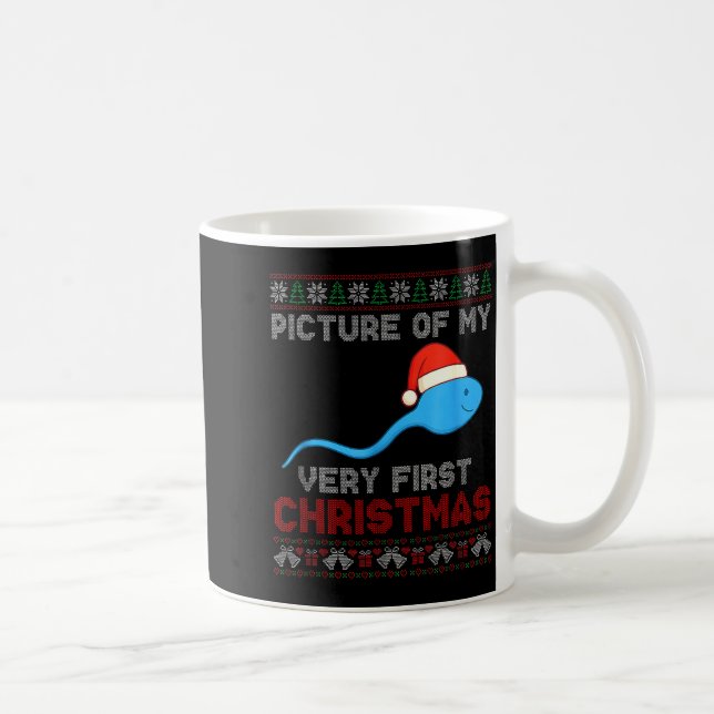 Cture Of My Very First Christmas Joke Funny Xmas  Kaffemugg (Höger)