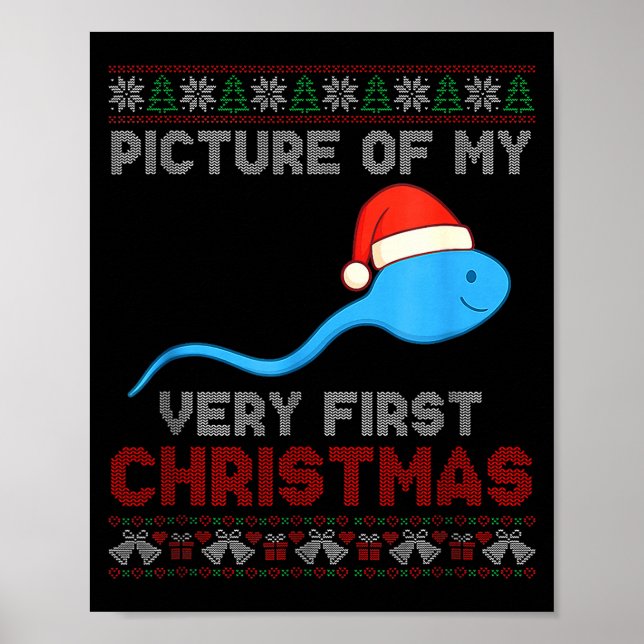 Cture Of My Very First Christmas Joke Funny Xmas  Poster (Framsidan)