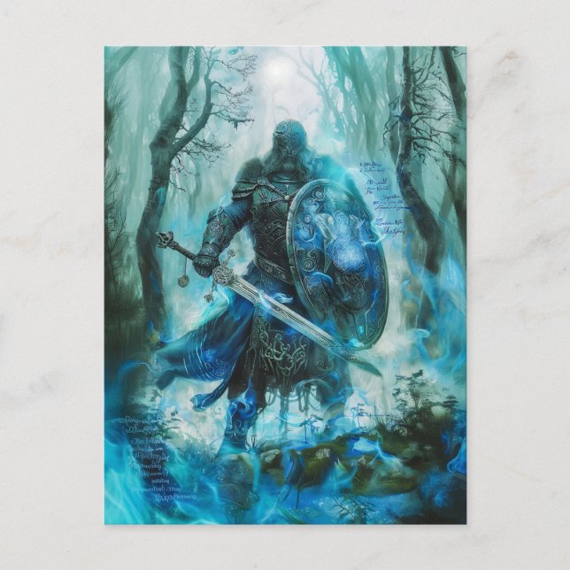 Cú Chulainn ’Celtic Heroic Warrior of Ulster Vykort (Framsida)