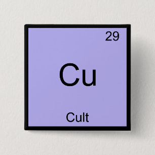 Cu - Cult Funny Chemistry Inslag-symbol T-Shirt Knapp