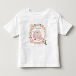 Cu-Tea Blush Rosa Tekanna Småbarn Flickan T-Shirt