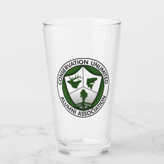 CUAA Logotyp Pint Glass Glaskopp