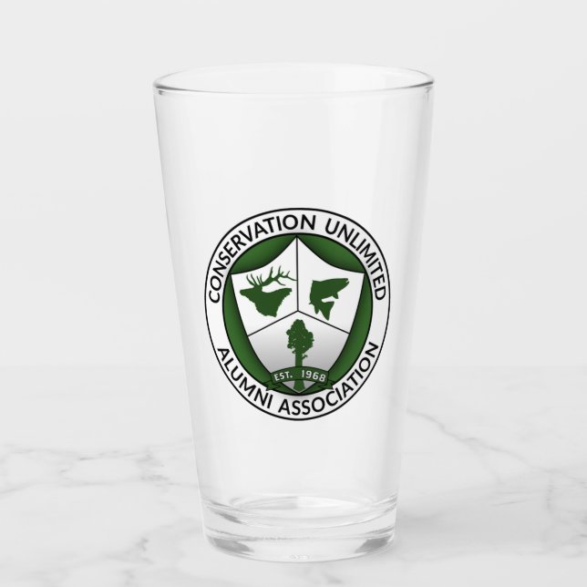 CUAA Logotyp Pint Glass Glaskopp (Framsida)