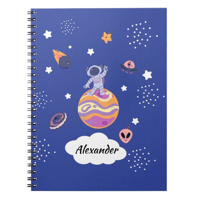 Cuaderno A4 espiral infantil modelo Galaxia Anteckningsbok (Framsidan)