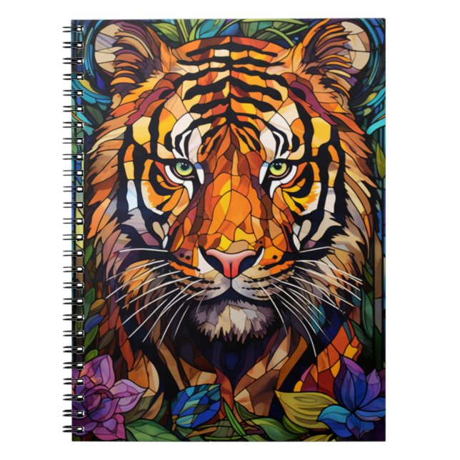 Cuaderno Animales En Arte Vitral Anteckningsbok (Framsidan)
