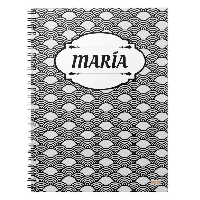 Cuaderno Asian Pattern Anteckningsbok (Framsidan)