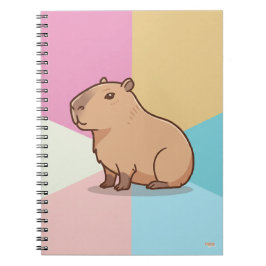 Cuaderno Capybara Soft Pastel-Colored Anteckningsbok