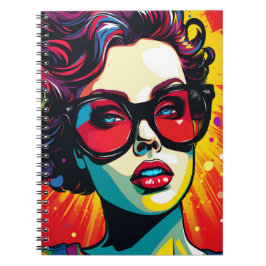 Cuaderno Comic Pop Art Girl Anteckningsbok