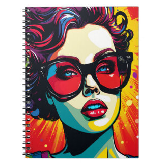 Cuaderno Comic Pop Art Girl Anteckningsbok