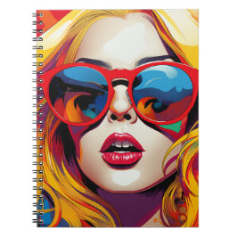 Cuaderno Comic Pop Art Girl Anteckningsbok