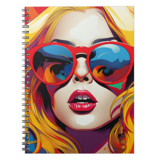 Cuaderno Comic Pop Art Girl Anteckningsbok
