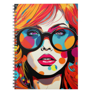 Cuaderno Comic Pop Art Girl Anteckningsbok