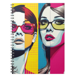 Cuaderno Comic Pop Art Girl Anteckningsbok