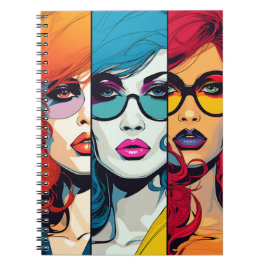 Cuaderno Comic Pop Art Girl Anteckningsbok