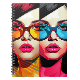 Cuaderno Comic Pop Art Girl Anteckningsbok