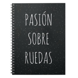 Cuaderno con frase del mundo del motor  anteckningsbok