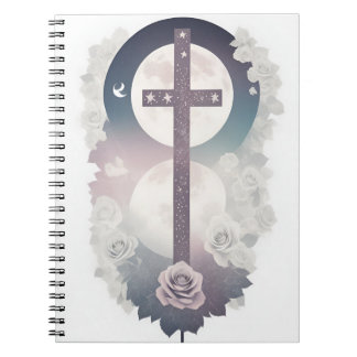 Cuaderno cross tattoo flower 30 anteckningsbok