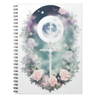 Cuaderno cross tattoo flower 31 anteckningsbok