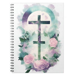 Cuaderno cross tattoo flower 32 anteckningsbok