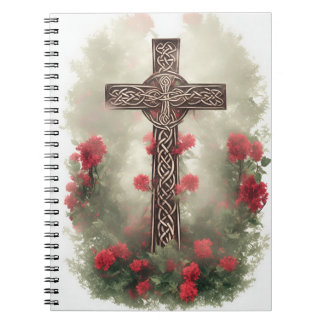 Cuaderno cross tattoo flower 36 anteckningsbok