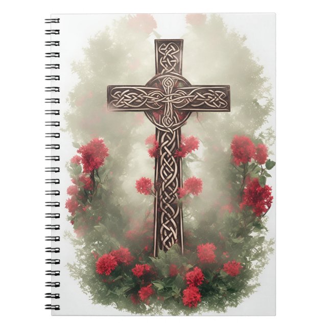 Cuaderno cross tattoo flower 36 anteckningsbok (Framsidan)